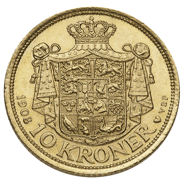 10 Kroner Gold Danish Coin (Circulated) - Buy Online at MintBuilder